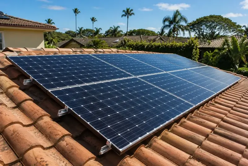 Installation de panneaux solaires au Beaucet